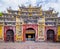 Colorful imperial city gate, Hue, Vietnam