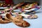 Colorful indian ethnic shoes