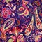 Colorful indian seamless pattern