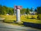 Colorful indian totems in stanley park vancouver canada