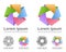 Colorful infinite loop icons