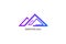 Colorful Infinity Mountain Logo, Triangle logo
