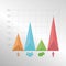 Colorful infographic diagram elements with triangle