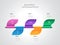 Colorful infographic layout with five different steps for Business Infographics.