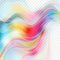 Colorful iridescent transparent waves abstract background