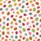 Colorful irregular grunge polca dots vector seamless pattern. Girly seamless pattern. Pink, yellow, orange, green