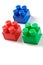 Colorful isolated building blocks toy