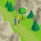 Colorful Isometric Hiking Template