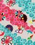 Colorful Japanese Kimono Style Pattern