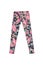 Colorful jeans pants with flower print