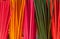 Colorful joss sticks or incenses