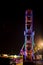 Colorful July 4th Festival Ferris Wheel at Night