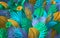 Colorful Jungle Scene Of Imagined 3D Jungle Plants