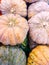 Colorful kabocha gourd / pumpkins sold at grocery store