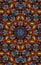 Colorful Kaleidoscope Pattern with David.s star in the middle