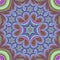 Colorful kaleidoscope star fractal background