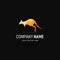 Colorful Kangaroo Logo Design. Gradient Style Animal logo