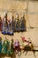 Colorful Kathputli or Puppets displayed on the wall, near Patwon Ki Haveli, Jaisalmer, Rajasthan, India