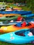 Colorful Kayaks at Pigg River Ramble
