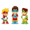 Colorful Kid Super Heroes