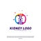 Colorful Kidney Logo Design Concept. Urology Logo Vector Template