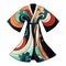 Colorful Kimono Design: Fashion-illustration Inspired Graphic