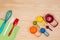 Colorful kitchen utensils