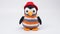 Colorful Knit Penguin Toy With Striped Hat - Firmin Baes Style