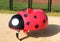 Colorful Ladybug Bouncy Toy on Childrens Playground