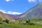 Colorful landscape at the Cuesta De Lipan canyon from Susques to Purmamarca, Jujuy, Argentina