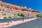 Colorful landscape and mountains, Zion National Park entrance road