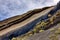 Colorful layers of paint from lava ash on the Atlantic island of Tenerife.