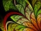 Colorful leafy fractal plant