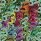 Colorful Leaves seamless pattern