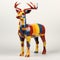 Colorful Lego Deer: A Photorealistic 3d Rendering Inspired By Giacomo Balla