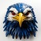 Colorful Lego Eagle Head: A Stunning Avian-themed Art Piece