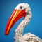 Colorful Lego Pelican: Photorealistic Rendering With Playful Streamlined Forms