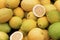 Colorful lemons at farmers market, Chile