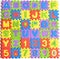 Colorful letters numbers toys