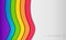 Colorful lgbt pride background in paper craft style