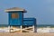 Colorful lifeguard house on beautiful Venice Beach, Florida-2-Edit