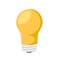 Colorful lightbulb icon on white, stock vector illustration