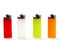 Colorful lighter row