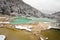 Colorful limestone pools at huanglong