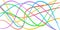 Colorful line Strips Ribbon 3D, abstract curving rainbow wave, vector Colorful bright background cable, rapid speed