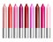 Colorful lip gloss pencils set