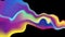 Colorful liquid holographic wave abstract video animation