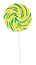 Colorful lollipop isolated with clipping path