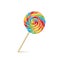 Colorful lollipop on white vector