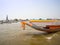 Colorful long tailed boat in Chaopraya river Bangkok Thailand